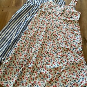Two Adorable midi dresses from Old Navy